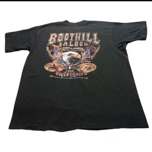 Vintage 1994 Boothill Saloon Bike Week Short Sleeve Pocket Shirt Men Size XL